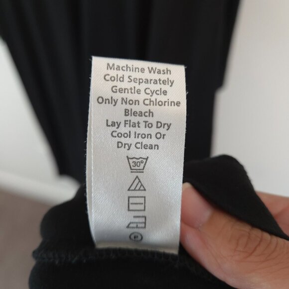 Caite Women's Black Embroidered Long Sleeve Dress - Picture 7 of 11